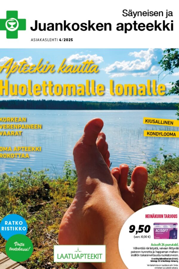 Heinä-elokuun asiakaslehti