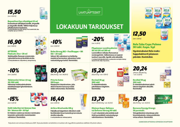 Lokakuun tarjoukset