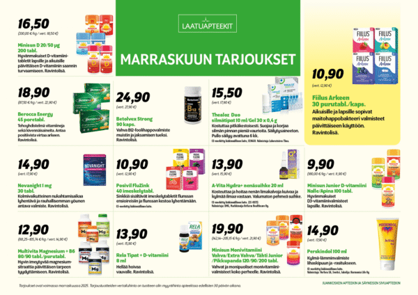 Marraskuun tarjoukset