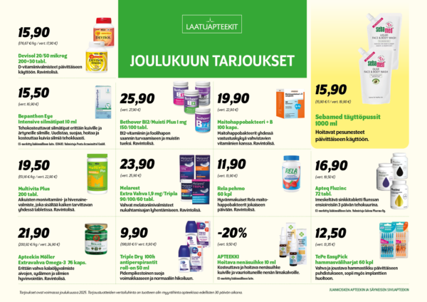 Joulukuun tarjoukset