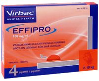 Effipro paikallisvaleluliuos 100 mg/ml Pipetti 4 x 0.67 ml
