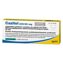 Cazitel tabletti, kalvopäällysteinen 230 mg / 20 mg 2
