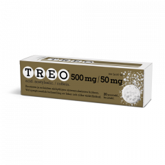 TREO 500/50 mg poretabl 20 kpl