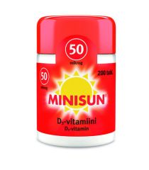 MINISUN D-VITAMIINI 50 MIKROG PURUTABL 200 kpl